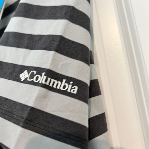 NWT Columbia Striped Omni-wick Golf Shirt, Size Large - Picture 3 of 8